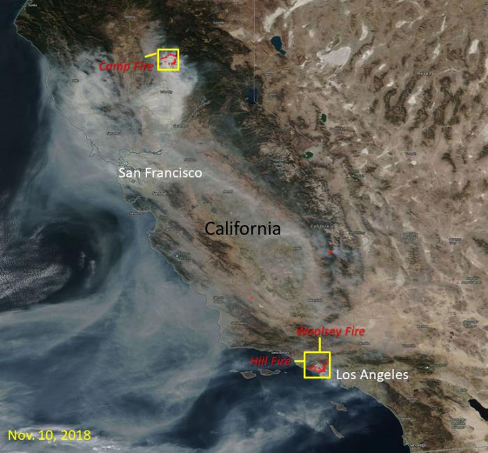 Image of NASA's Visible Infrared Imaging Radiometer Suite (VIIRS) Near Real-Time Fires and Thermal Anomalies