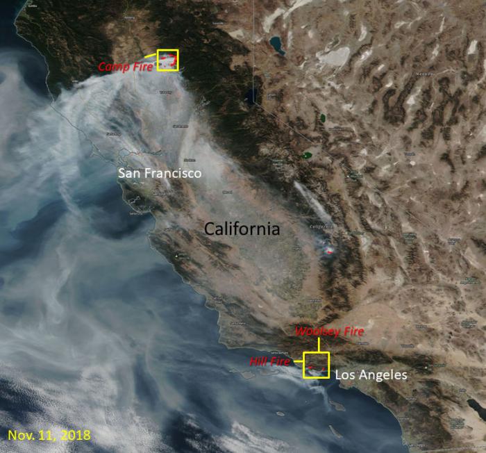 Image of NASA's Visible Infrared Imaging Radiometer Suite (VIIRS) Near Real-Time Fires and Thermal Anomalies