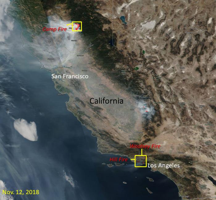 Image of NASA's Visible Infrared Imaging Radiometer Suite (VIIRS) Near Real-Time Fires and Thermal Anomalies