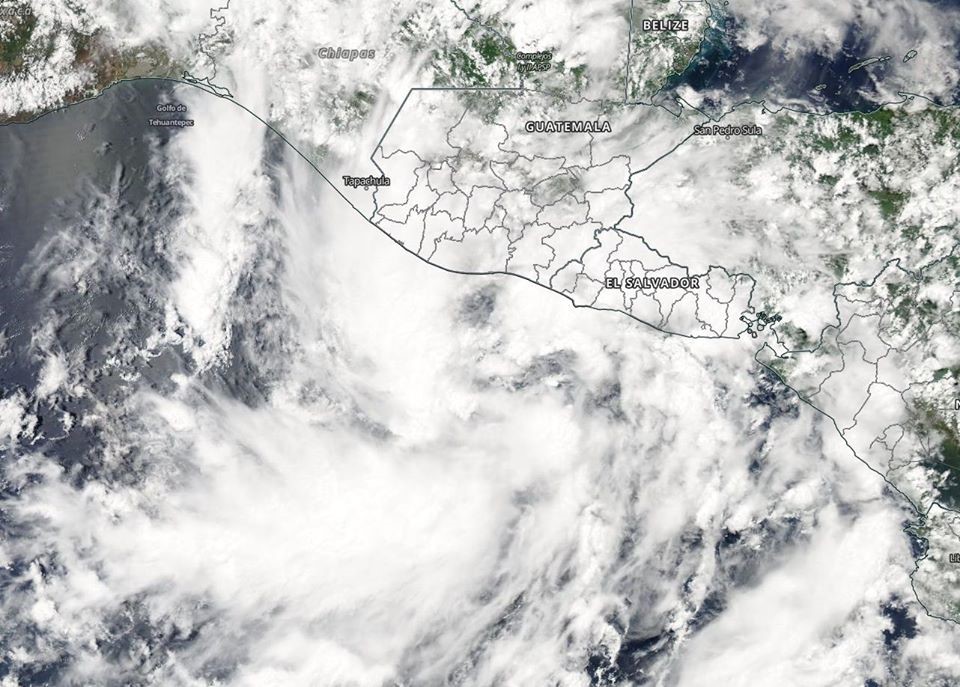 MODIS Imge of Tropical Cyclone Amanda