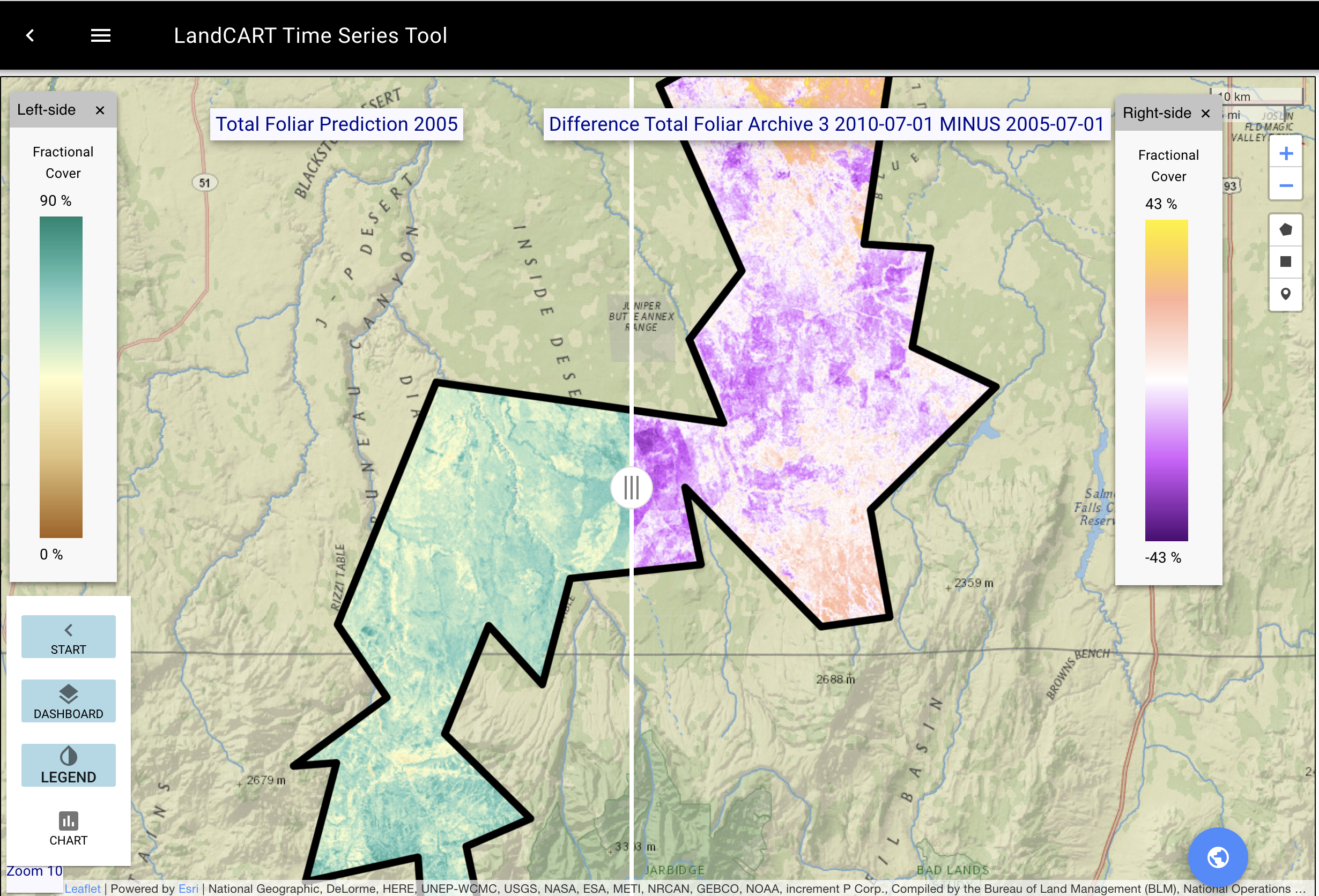 LandCART map image