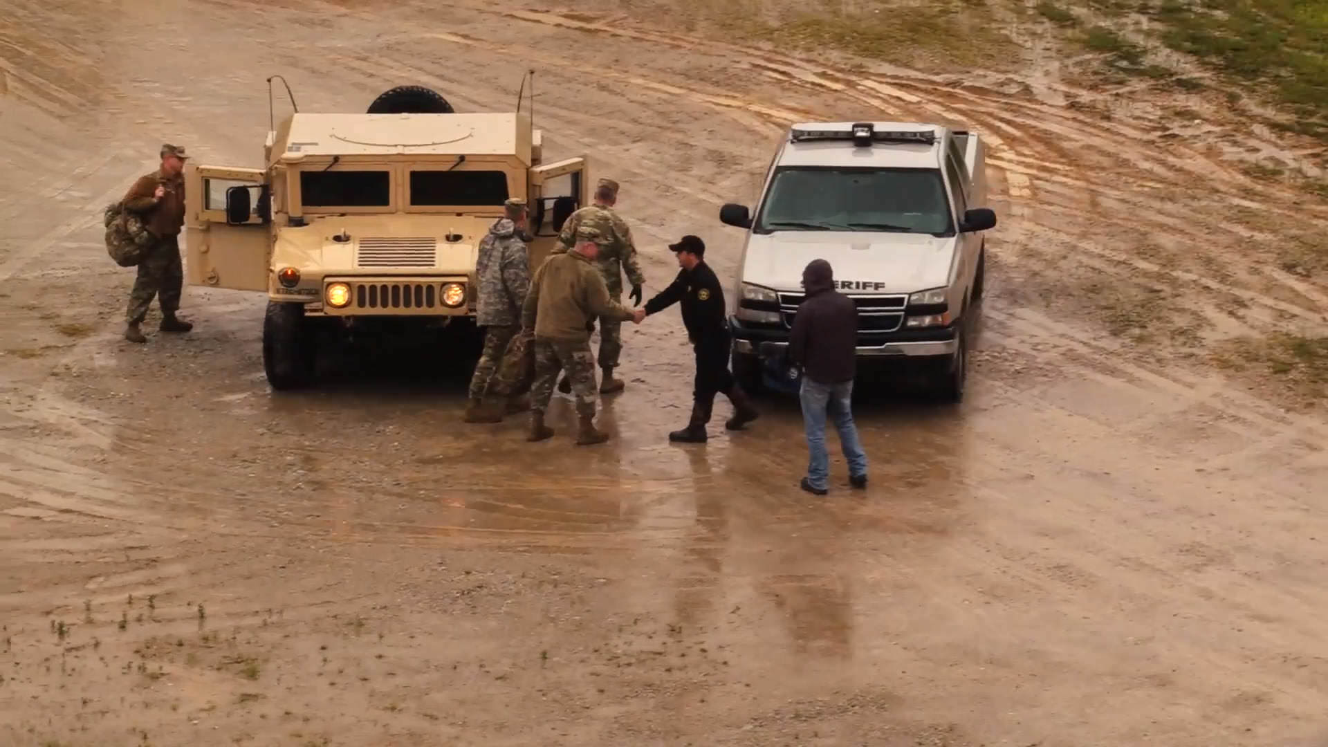 Emergency responders during the May 2017 flooding near Pocahontas, Arkansas. 