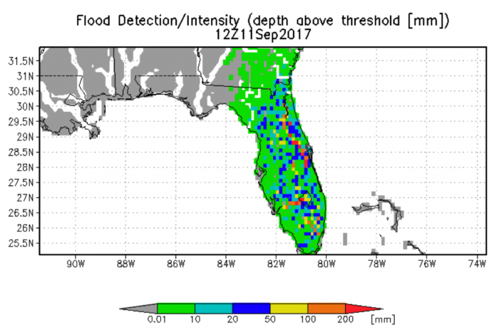 image of flood detection and intensity 