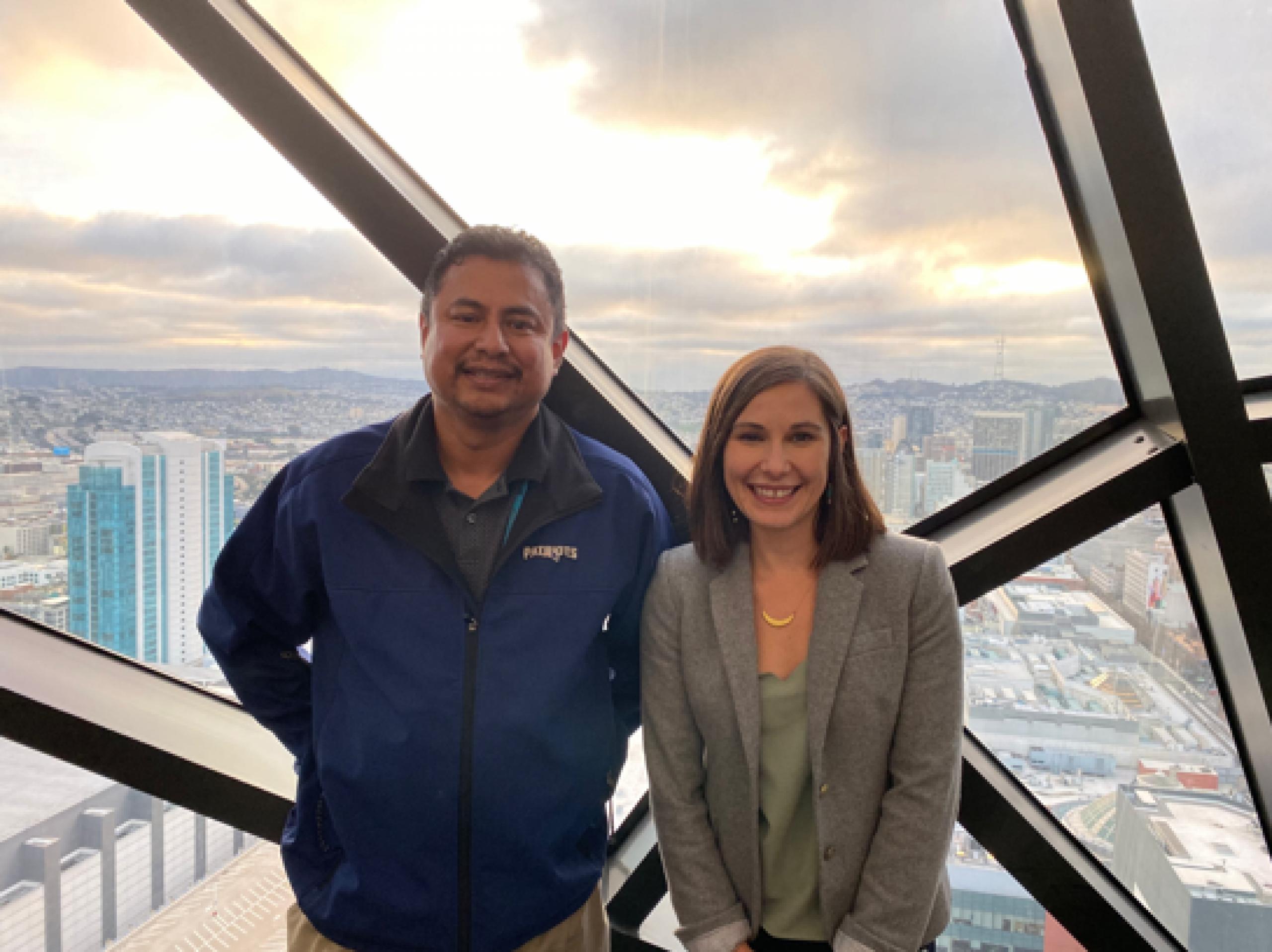 McClellan and Amber McCullum, NASA lead scientist on the Navajo Nation Drought project