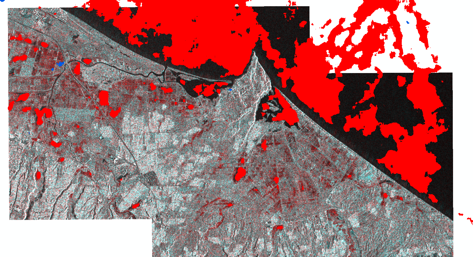 map of recent flooding