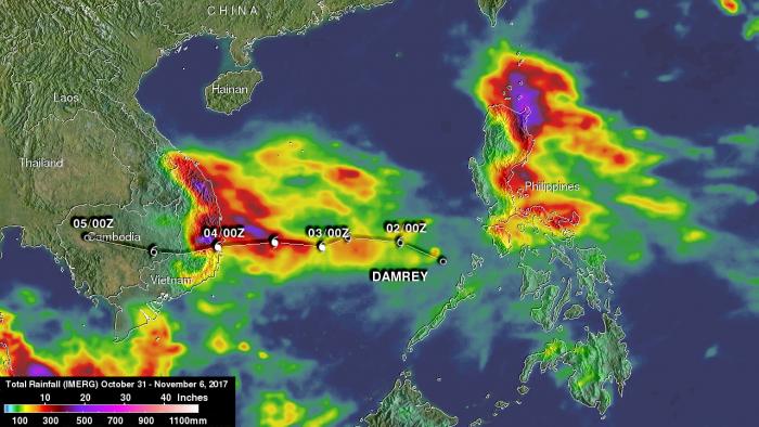 image of NASA's Integrated Multi-satellitE Retrievals data (IMERG) estimates precipitation from a combination of space-borne passive microwave sensors. 