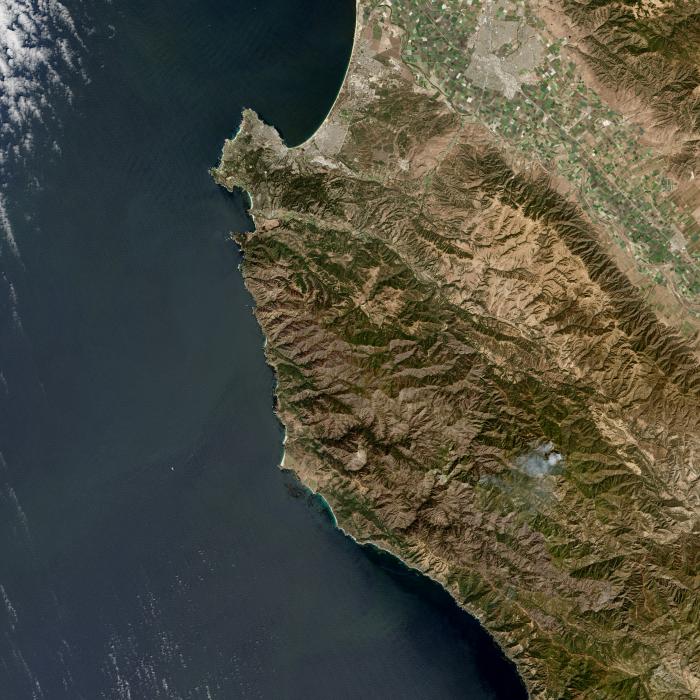 Natural color image from Landsat 8.