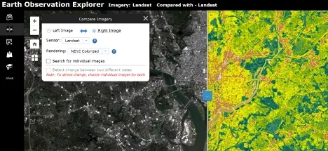 Screenshot of Earthdata