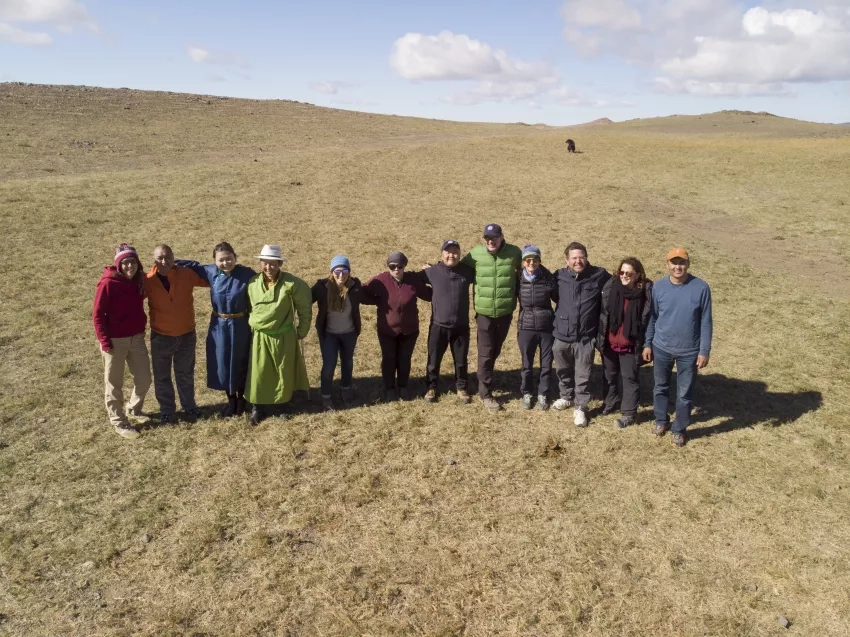 photo of people in the Gobi desert