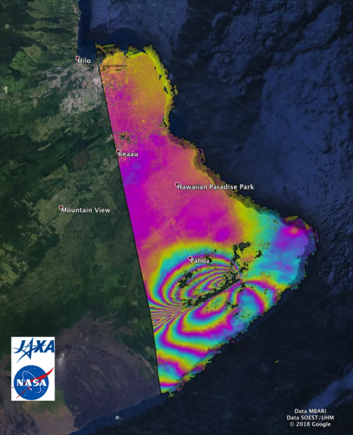 Image of ALOS-2 Interferogram