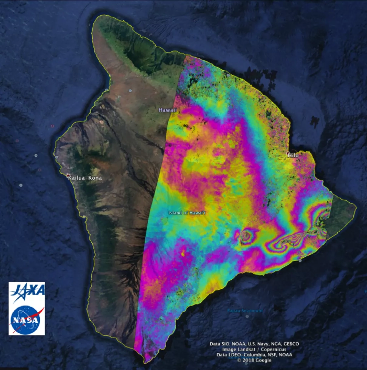 Image of ALOS-2 Interferogram 