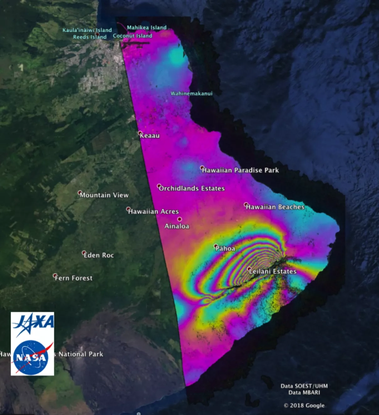 Image of ALOS-2 Interferogram 