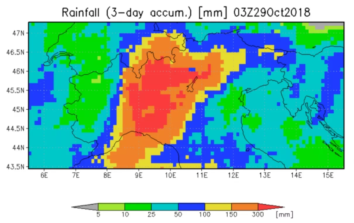 Graphic of RainFall and Flooding From Super Typhoon Yutu