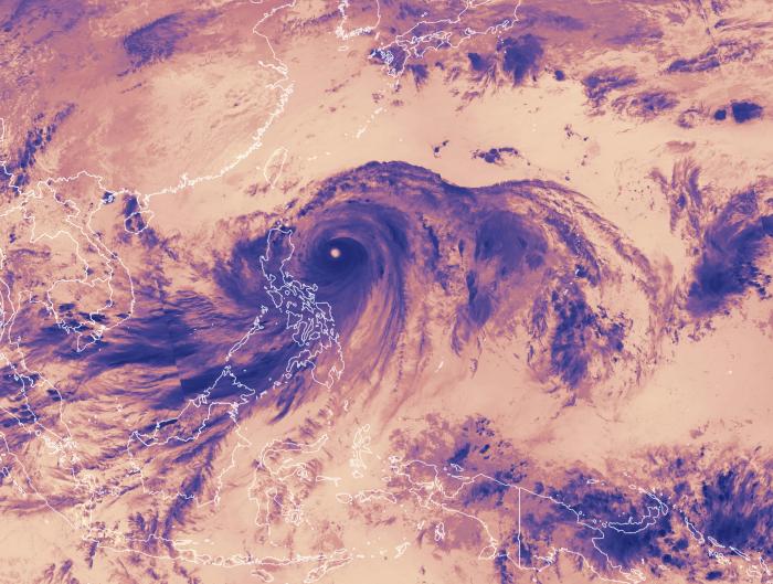 Infrared Imaging on Suomi NPP Satellite of Typhoon Mangkhut