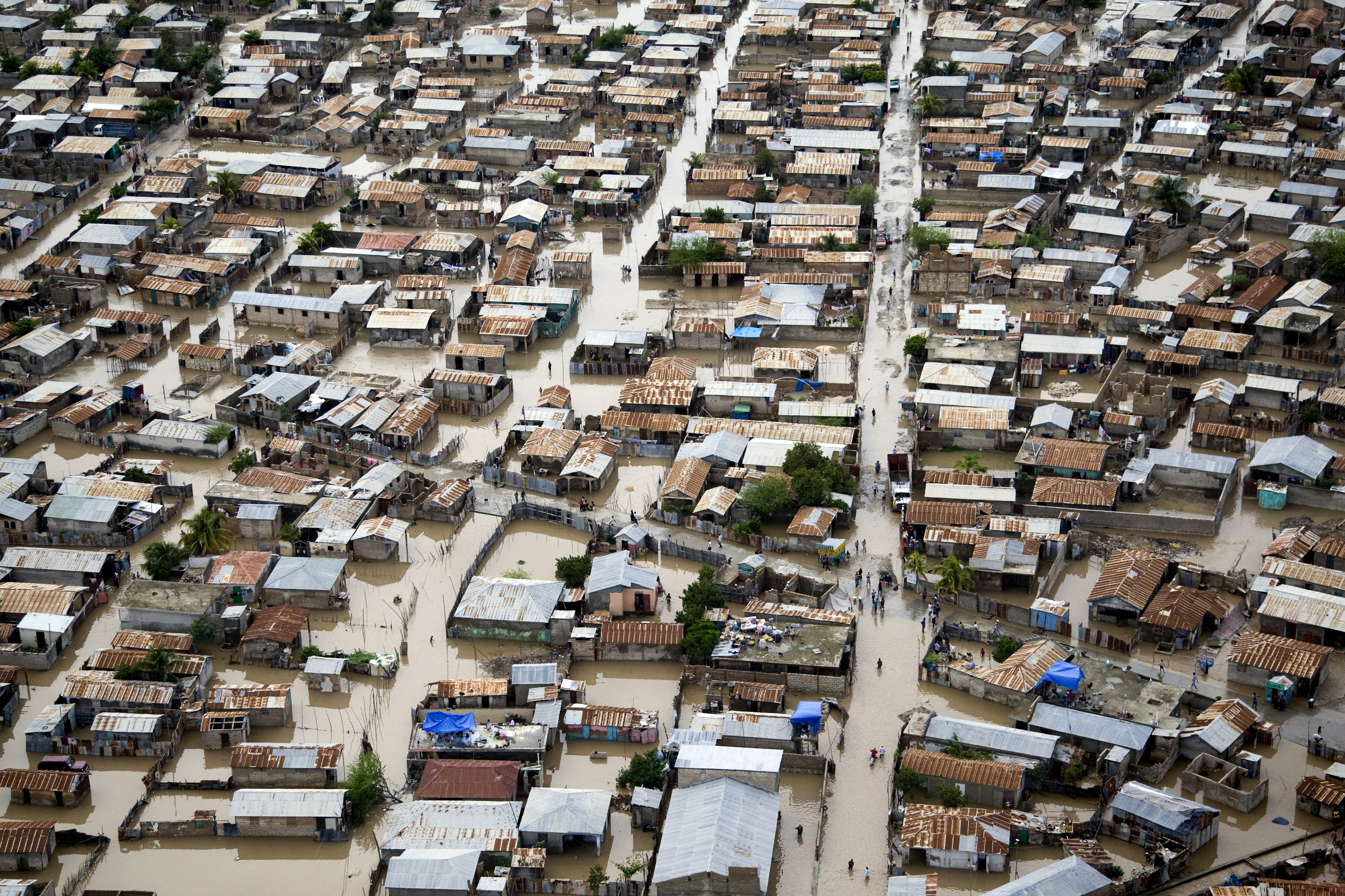 The Gonaïves area of Haiti, flooded by Hurricane Tomas. Credits: UN Photo/UNICEF/Marco Dormino