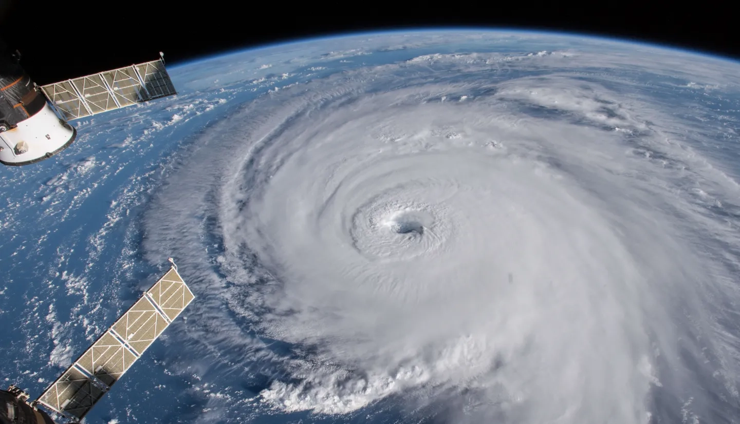 Photograph of Hurricane Dorian taken from the International Space Station (ISS)