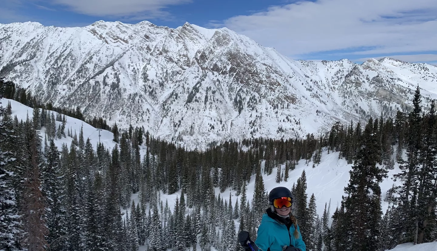 Skier on mountain