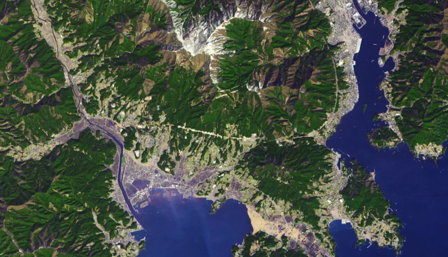 ASTER image of 2011 Japan Tsunami