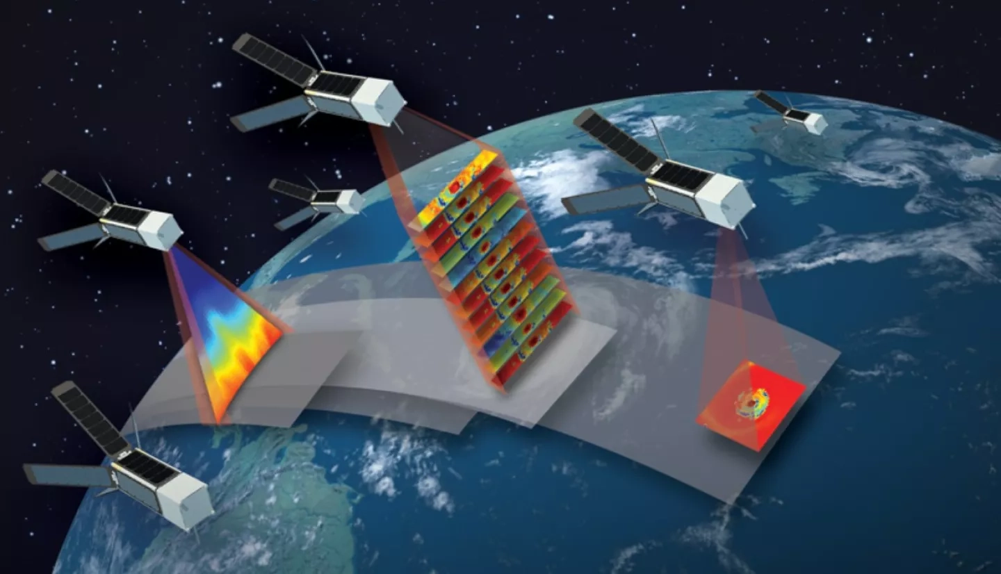 Illustration of the TROPICS satellite constellation. 