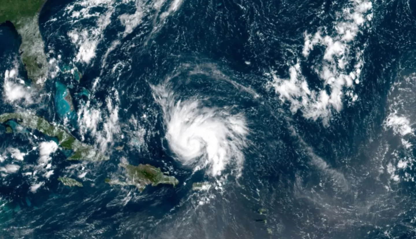 GOES-16 image of Hurricane Dorian