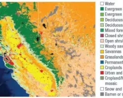 Map of California's central valley