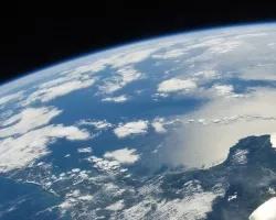 View of Earth from International Space Station (ISS)