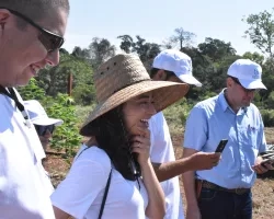 Photo of scientists in the field