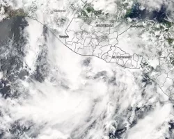 MODIS Imge of Tropical Cyclone Amanda