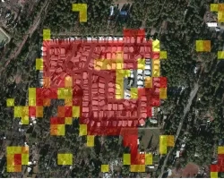 SAR data from the California Fires